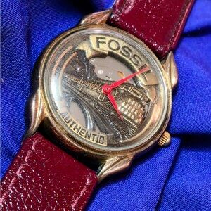 Fossil Vintage Collectible Authentic Train Mens Watch
New battery fully working